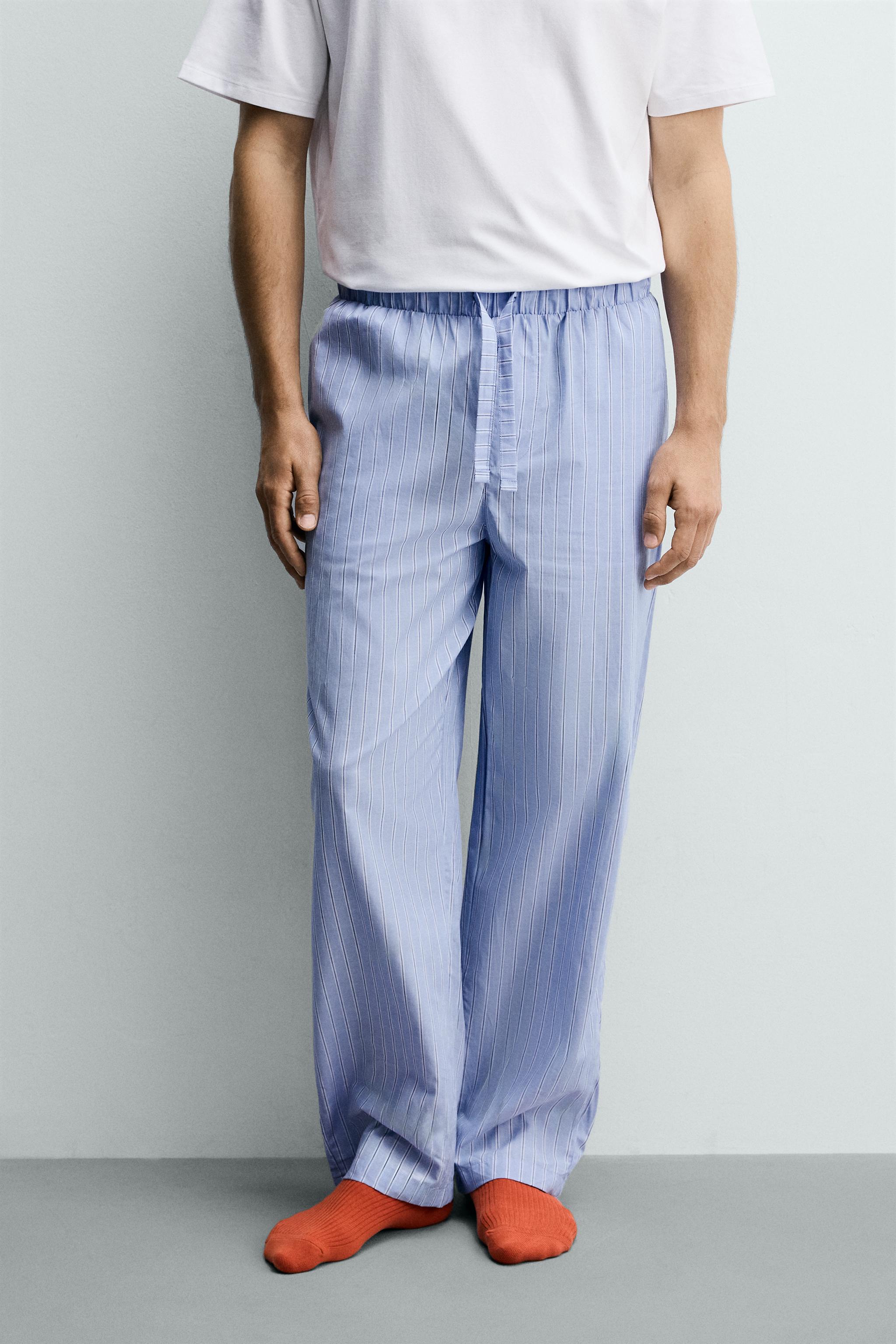 STRIPED PANTS PAJAMA SET